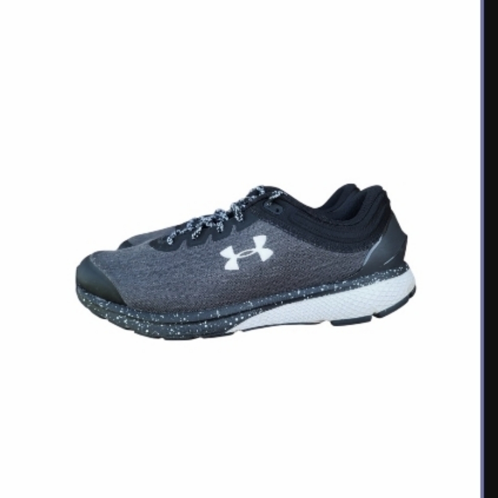 Wide Under Armour Charged Escape Athletic Run Tennis Shoe Sneaker Black Women 11 - Picture 2 of 9